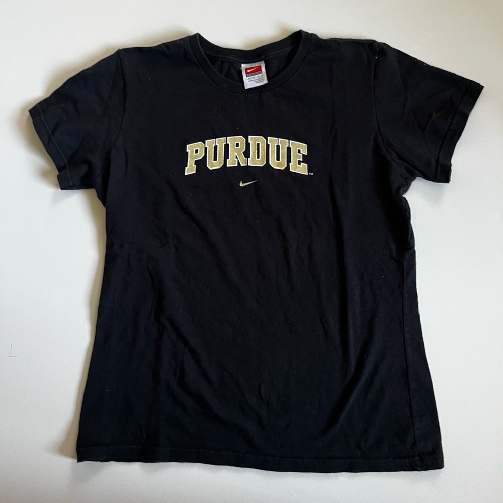 Nike Black and Gold Short Sleeve Tee